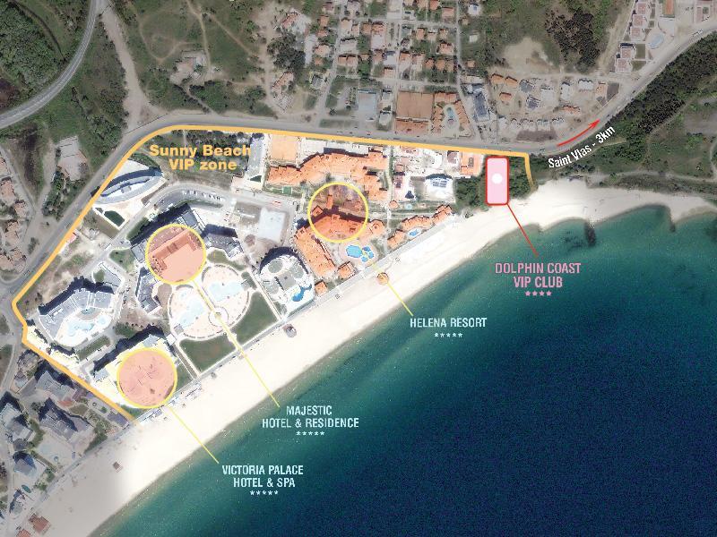 Vip Club Dolphin Coast Aparthotel Sunny Beach Esterno foto
